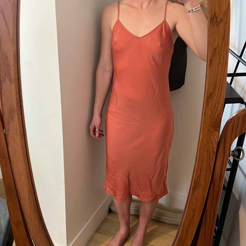 Lightweight, silky slip dress